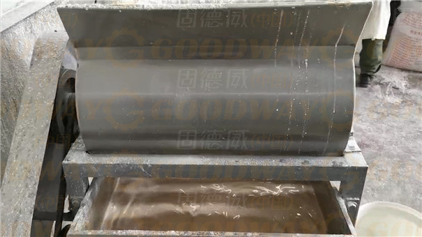 漏瓢式红薯粉条机加工过程--打芡
